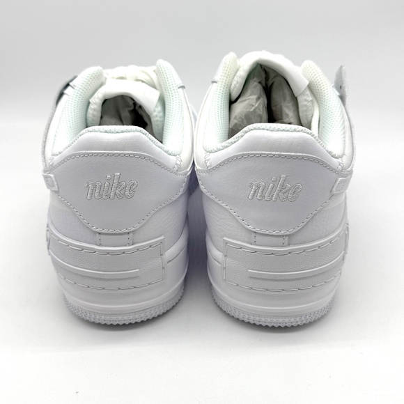 Nike Air Force 1 Womens AF1 Shadow Triple White Shoes Sz 10 New CI0919-100 - Picture 4 of 11
